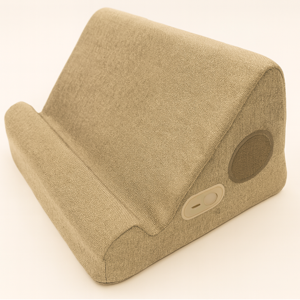 The Duo Induction Speaker Tablet Pillow