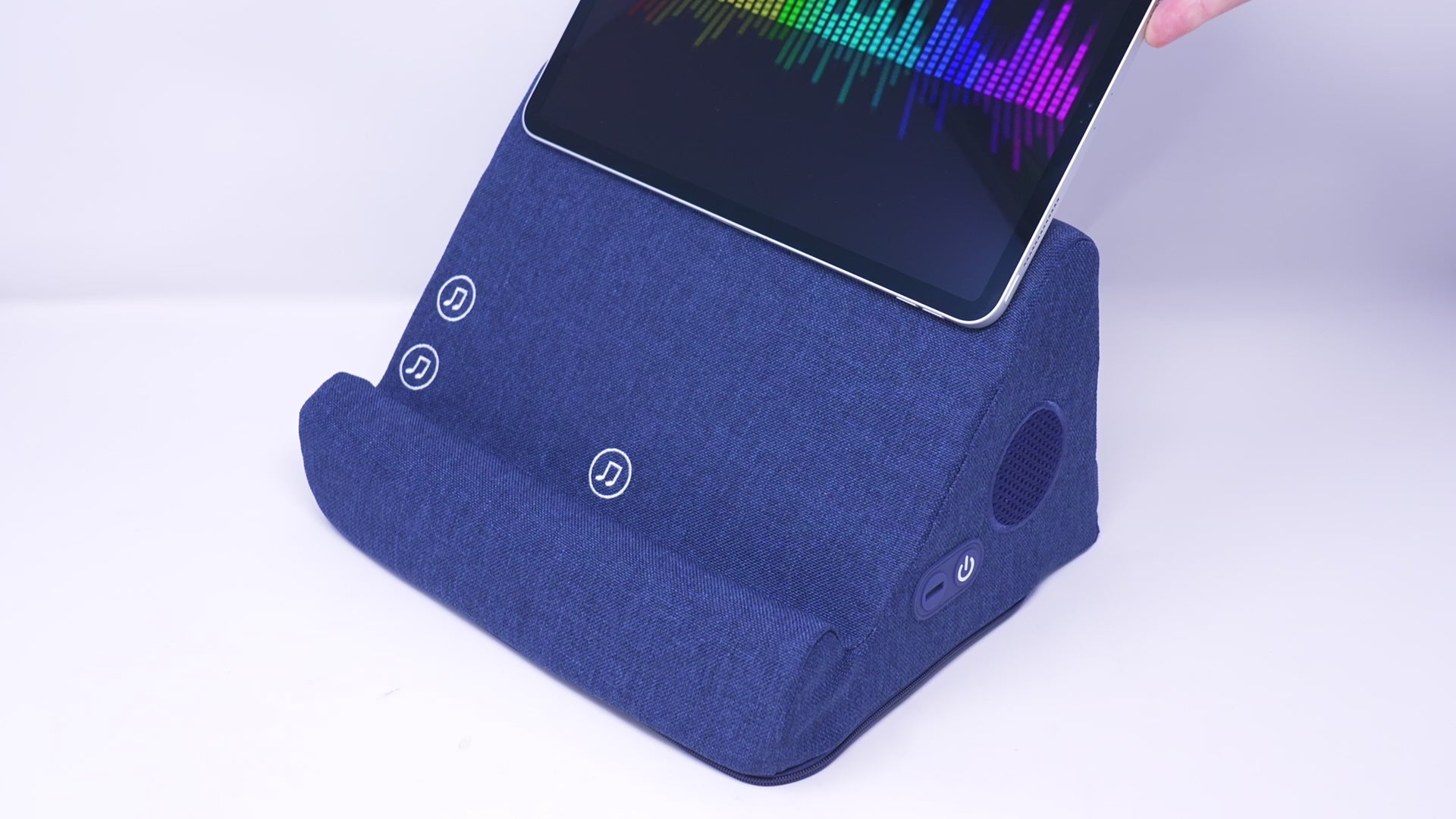 The Duo Induction Speaker Tablet Pillow